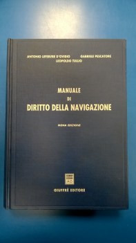 Manuale di diritto della navigazione 9ed.2000