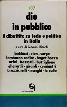 dio in pubblico il dibattito su fede e politica in italia