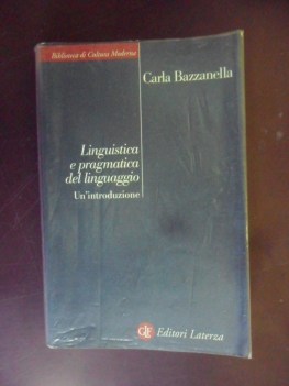 linguistica e pragmatica del linguaggio. Un\'introduzione