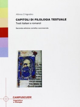 capitoli di filologia testuale testi italiani e romanzi FC