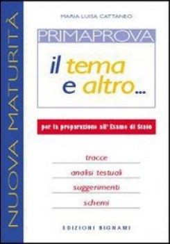 prima prova il tema e altro