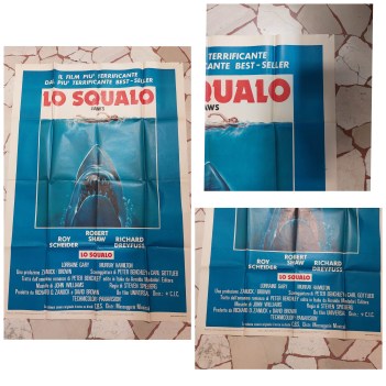 squalo jaws poster manifesto 100x140
