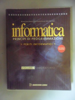 informatica 1 principi di programmazione periti informatici laboratorio