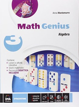math genius 3 algebra+geometria+palestra 3 tomi+dvd
