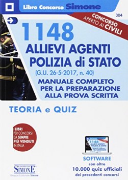 1148 allievi agenti polizia di stato manuale completo per la preparaz