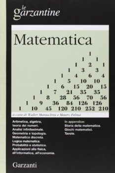 matematica, le garzantine (7800 voci) dizionari